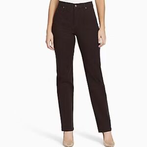 Gloria Vanderbilt Women's Amanda Original Slimming Jeans - Coffee Roast Size 14